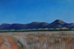 White Bluff, Marylands - 19.5cm x 65.5cm, Pastel - SOLD